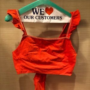 FreePeople Orange and Gold Set